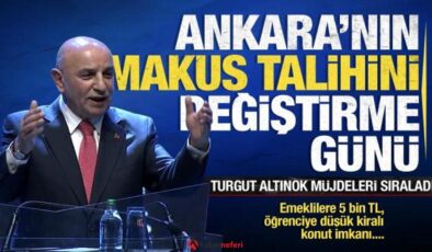 Turgut Altınok: Bugün, Ankara’nın makus talihini değiştirme günüdür